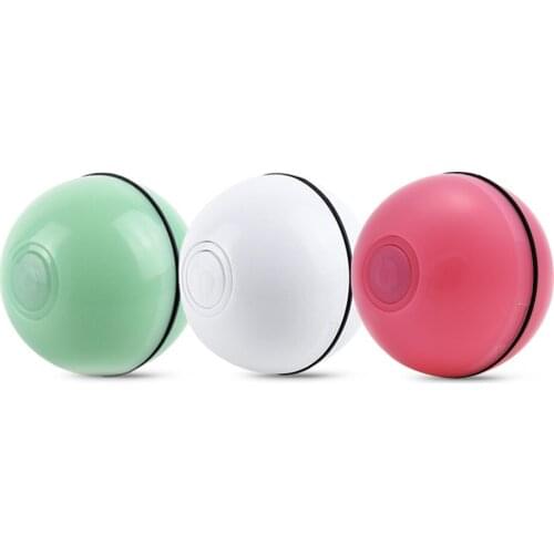 Smart Jumping Ball USB Electric Pet Toys Magic Roller Ball Cat LED Rolling Flash Ball Automatic Rotating Toy For Indoor Cat Dog