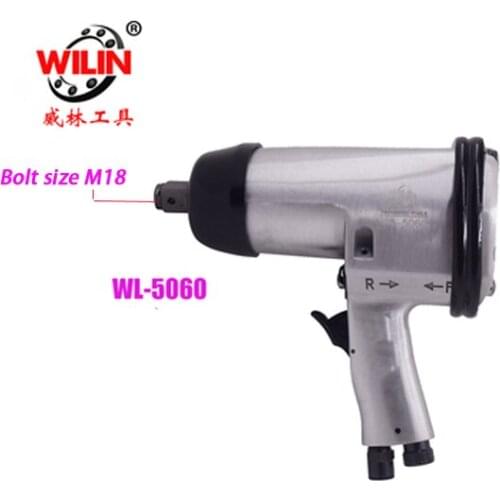 WL-5060 Pneumatic tools Air wrench 3/4 Inch Double Hammer Impact 680NM Big Torque Bolt Size M18