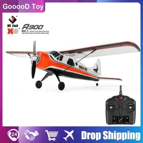 Wltoys Xk A900 Rc Plane 4Ch 2.4G Remote Control Aircraft Glider Airplane Fixed Wing 6-Axis Gyroscope 3D/6G Mode Helicopter toy