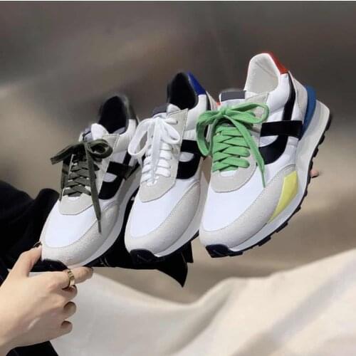 2021 Autumn Fashion New Women Platform Shoes Running Shoes Casual Flats Lace Up Designer Platform Sneakers For Womens sneaker