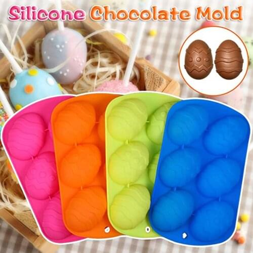 Six Eggs Easter Silicone Cake Mould Egg Baking Mold DIY Chocolate Cake Mold Kitchen Three-Dimensional Baking Tool kitchen tools