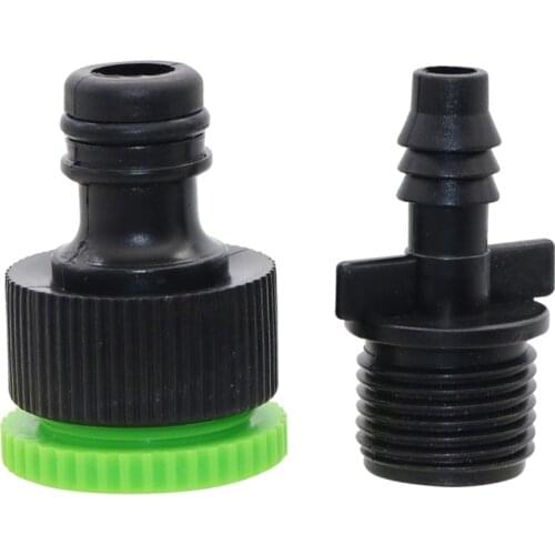 8 mm Barb Hose Connectors to 16mm Nipple Adapter Garden Greenhouse Irrigation Pipe Joint Watering Tube Connectors 5 Pcs