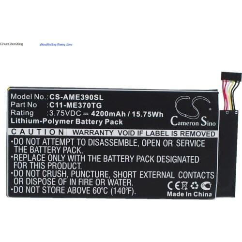 Cameron Sino 4200mAh Battery C11-ME370TG for Asus ME370TG