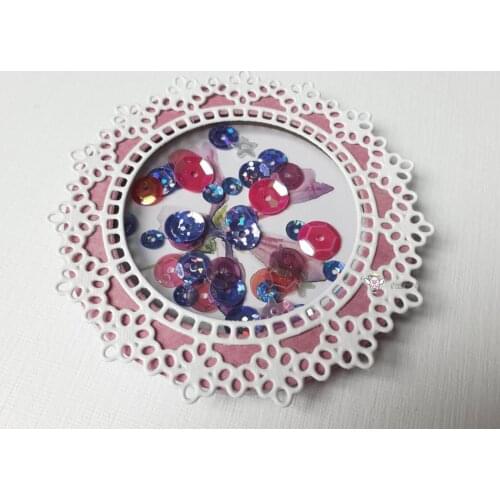 Flower lace round frame metal Cutting Dies Stencils DIY Scrapbooking Paper/photo Cards Embossing Dies
