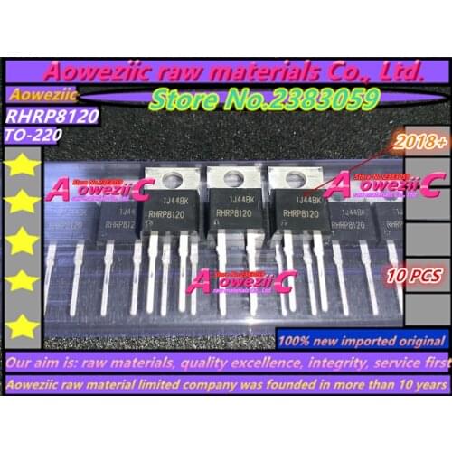 Aoweziic 2018+ 100% new imported original RHRP8120 RHR8120 TO-220-2 Ultrafast recovery diode 8A 1200V
