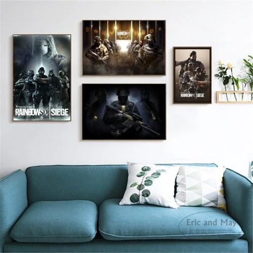 Rainbow Six Siege Video Game Canvas Art Print Painting Modern Wall Picture Home Decor Bedroom Decorative Posters No Frame Quadro