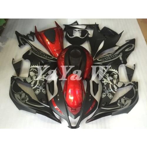 New ABS Motorcycle Fairings kit fit for Honda CBR600RR F5 2007 2008 CBR600 07 08 600RR Bodywork fairing black red matte black