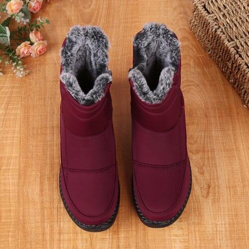 High tube lightweight warm winter shoes plush thick warmth thick-soled non-slip fashion casual super warm womens boots