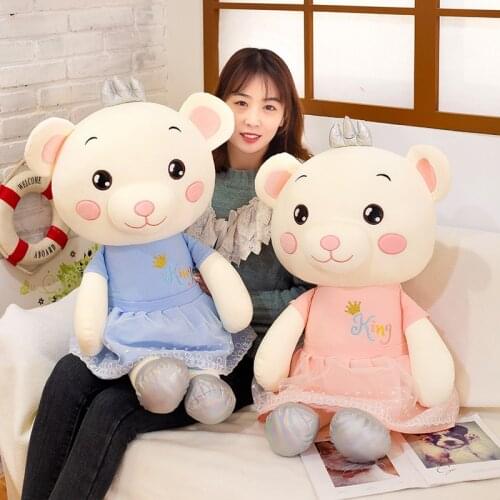 90cm Cute Cartoon Princess Teddy Bear Plush Toys Soft Stuffed Animal Toys for Children Kids Girls Birthday Gift Baby Brinquedos