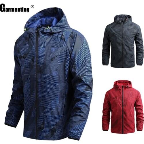 Fashion 2021 Hoodies Men Camo Print Jackets Spring Autumn Windcoats Zipper Jacket Mens Outdoor Slim Casual Lightweight Outerwear