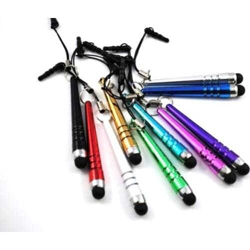 Stylus Pen Bundle 100pcs Short Baseball Stylus Pens with 3.5mm Jack Connector For All Capacitive Touch Screen Devices