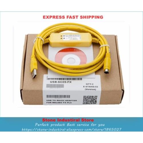 New USB-SC09-FX PLC Programming Cable Used For FX Series Plc Fast Communication