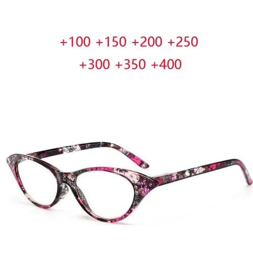 New Anti-fatigue Reading Glasses For The Elderly Fashion Cat Eyes Reader Eyeglasses Hyperopia Eyewear +1.0 +1.5 +2.0 +2.5 To +4