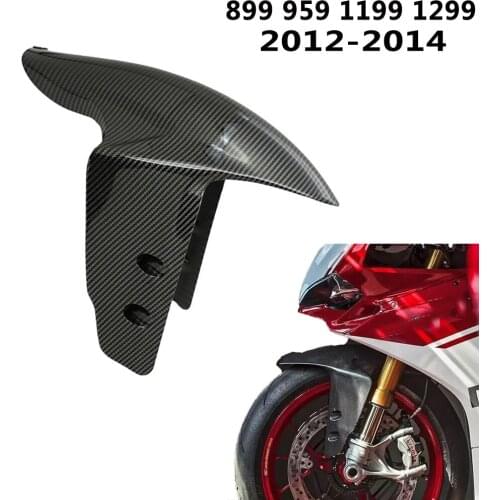 Motorcycle Carbon Fiber Front Fender Wing Fender ABS Material plash Guard For Ducati Model 899 959 1199 1299 2012 2013 2014