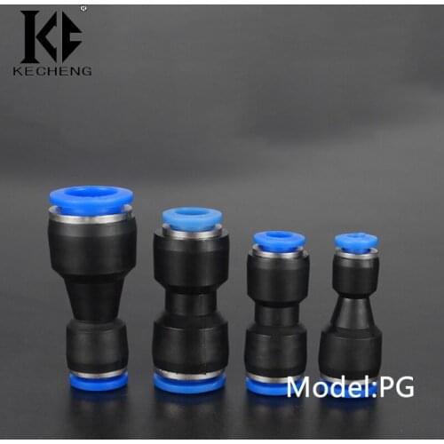 PG Pneumatic Connector Hose Tube One Touch Push Into Straight Gas Fittings Plastic Quick Connectors Fitting