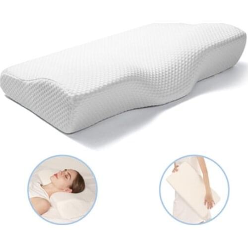 Memory Foam Bedding Pillow Relax Cervical Orthopedic Sleeping Pillows Neck Health protection Slow Rebound Ergonomic free shippin