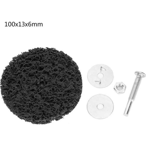 100 x13x 6mm Polishing Disc Black Diamond Polishing Pads Grinding Wheel with Handle Power Tool Accessories