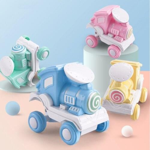 Popular Explosive Press Stunts Tipping Bucket Train Cool Stunts Cute Styling Boys And Girls Green Energy Toy Cars