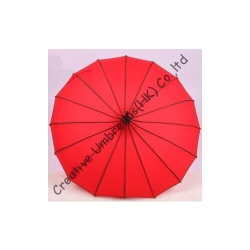 Drop shipping,princess laides parasol,8mm pagoda umbrellas and 7.0mm metal fluted long ribs,hand open,tower parasol,16 ribs