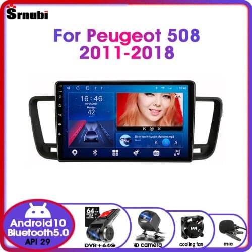 S11-Android 10.0 RDS DSP IPS 48EQ Car Radio Multimedia Video Player For Peugeot 508 2011-2018 2din 6G+128G 4G Mirror Connection