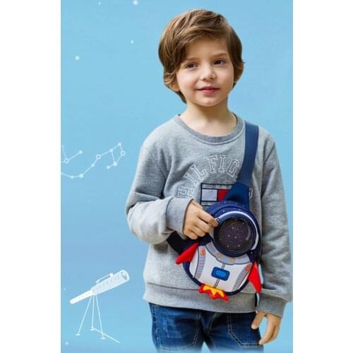 Anti-Lost School Bags for Girls 3D Rockets Cartoon High-Grade Toy Boys Backpack Kindergarten Bags Childrens for Age 3-8