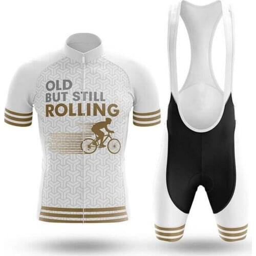 Old But Still Rolling Cycling Jersey Set Summer Mountain Bike Clothing Cycling Jersey Sports wear Suit Maillot Ropa Ciclismo