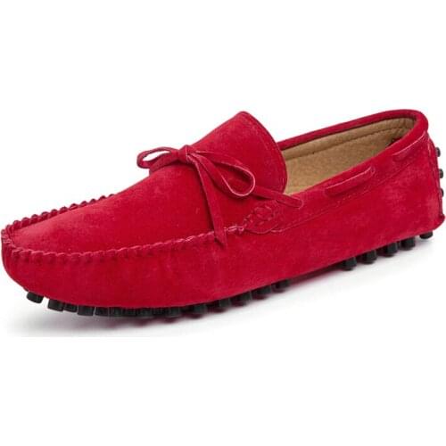 Comfortable Light Mens Boat Shoes Suede Leather Classic Flats Casual Loafers High Quality Moccasins Fashion Driving Footwear