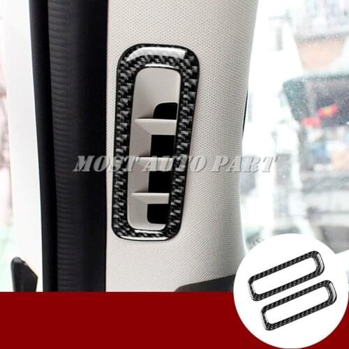 Carbon Fiber Front Pillar Air Vent Outlet Trim Cover For Mazda CX-5 KF 2017-2019 Car accesories interior Car decoration