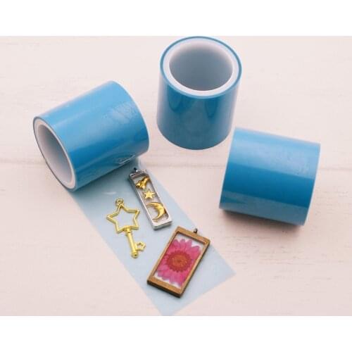 SNASAN 1 Roll non residual adhesive tape For Hollow Metal Frame UV Resin pendant Open Bezel Setting Helper DIY Tool