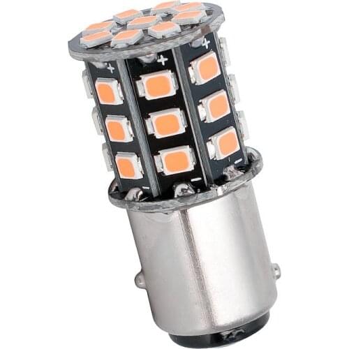 1Pcs 1157 P21/5W BAY15D 33 LED 2835 SMD Auto Tail Brake Lamps Parking Bulbs Car Daytime Running Light Red White Amber Yellow 12V