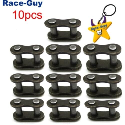 10pcs 25H Chain Spare Master Links For 2 Stroke 33cc 43cc 47cc 49cc Mini Moto Kids ATV Quad Dirt Pocket Bike Gas E Scooter