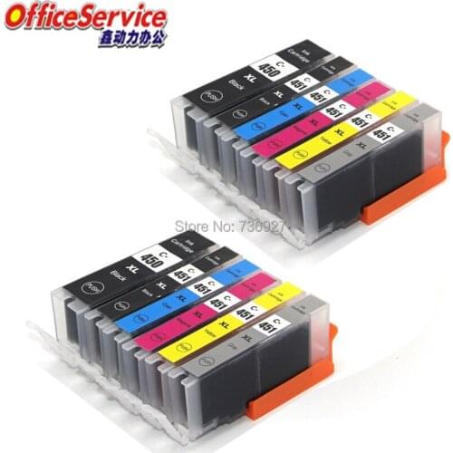 12X PGI-450 CLI-451 PGI450XL CLI451 Compatible ink Cartridge For Canon MG6340 MG7140 IP8740 inkjet printer