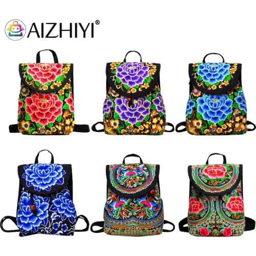 AIZHIYI Women's Backpacks With Embroidery
