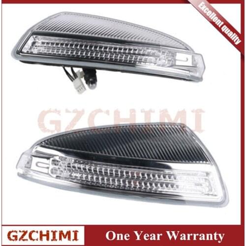 2pcs Right &Left Car Plastic Door Mirror Turn Signal Light 1649061300 Fit For Mercedes W164 ML300 ML350 ML450 ML500 08-14