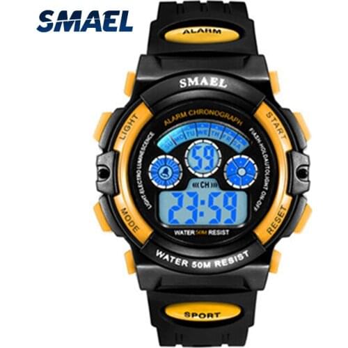Fashion Brand Smael Watches Child Watch Led Digital Watches Student Sport Watches 50M Waterproof Alarm Clock Children Watches