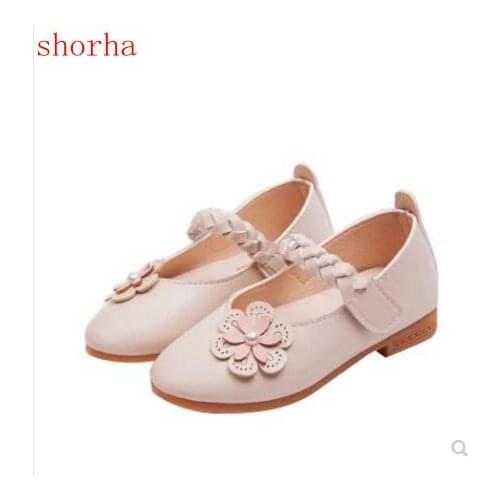 Children Girl New Spring Autumn Fashion Flower leather shoes Dance Shoes Nubuck Leather Single Shoes For Baby Girls