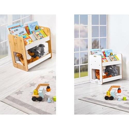 Montessori Kids Bookshelf Children Bookcase Montessori Furniture Toddler Toy Organizer Kid Library Shelf Room Decor Book Storage