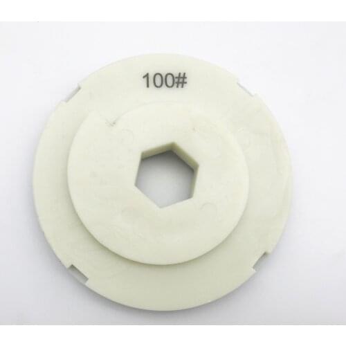6'' 150mm grit 100 Diamond Edge Polishing Pad Snail Lock Grinding Disc Wheel for Marble Granite