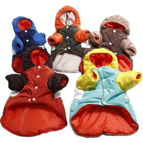 Pet Room Ccolo Cotton Winter Warm Dog Clothes Plus Velvet Cotton