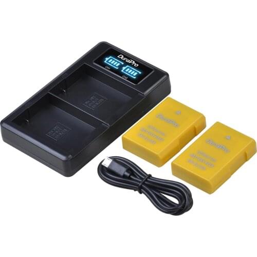 DuraPro 2pc 1530mAH EN-EL14a EN-EL14 EL14 Battery Charger Set for Nikon D5600,D5500,D5300,D5200,D5100,D3200,D3300,P7800,P7100