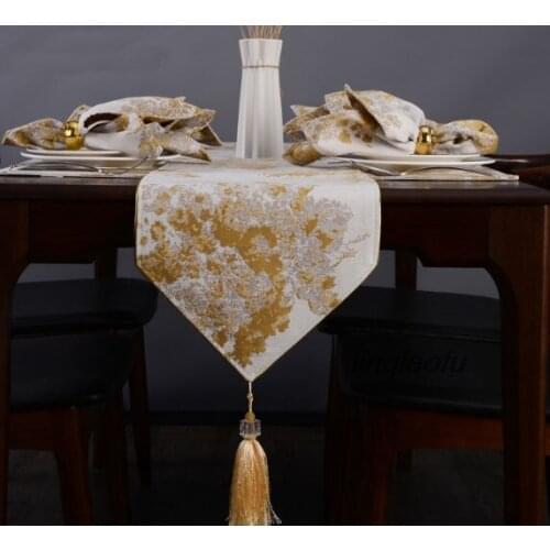 European American luxury modern TV cabinet fabric table flag Table runner