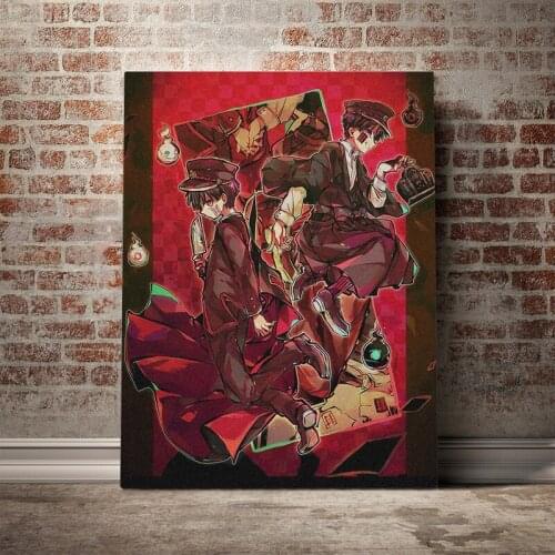 Jibaku Shounen Hanako-kun anime Wiki Canvas poster Painting wall Art decor Living room Bedroom Study Home Decoration Prints