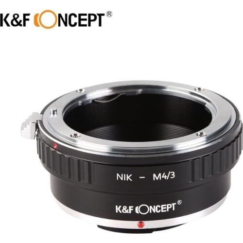 K&F CONCEPT AI-M4/3 Camera Lens Adapter Ring fit For Nikon AI Lens To for Olympus M43 E-P1/E-P2/E-PL1 and Panasonnic Cameras