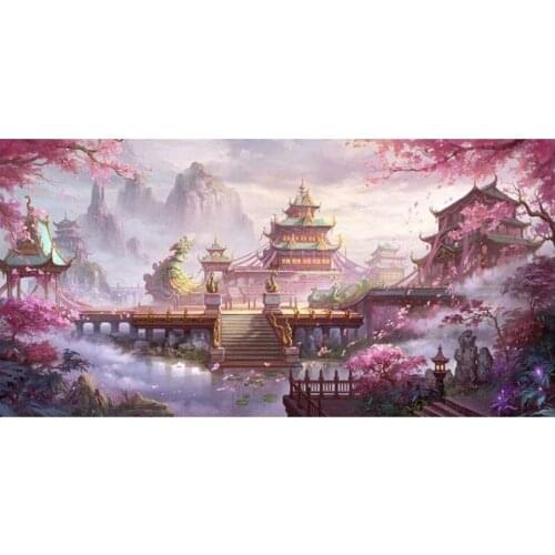 Large size picture Beautiful palace diamond Embroidery diy diamond painting mosaic painting 3d cross stitch diamond picture