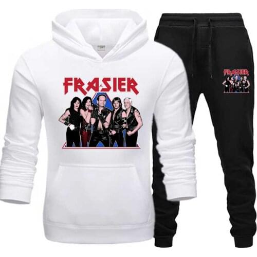 Mens Sets FRASIER print Sportswear I'M LISTENING TOUR warm hoodies set Streetwear Pullover tracksuits hoodies+Pants men clothes