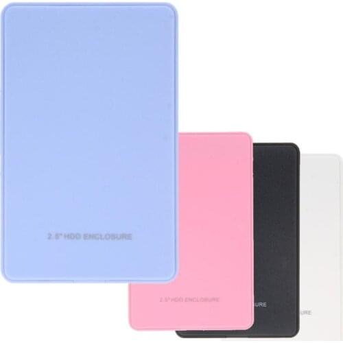 2.5in USB 2.0 SATA Hd Box HDD Hard Drive External Enclosure Case SSD Disk HDD Box for Windows Mac OS External Hard Disk