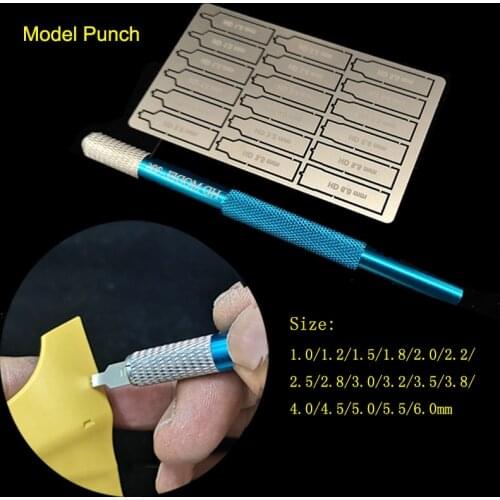 Metal Drill Bit Flat-bottomed Round Hole Digger Gundam Model Detail Modification