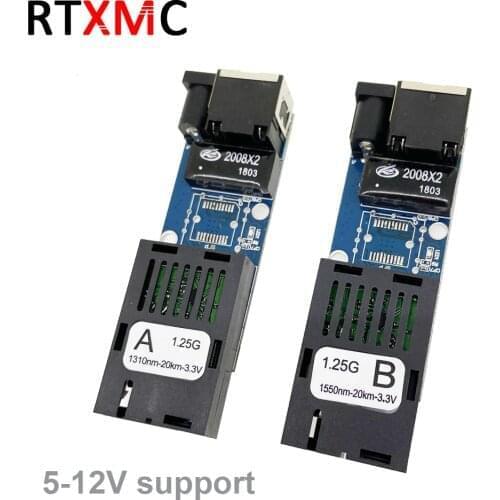 10pairs mini Gigabit Fiber Optical Media Converter 10/100/1000Mbps Single Mode Single Fiber SC Port External Power Supply