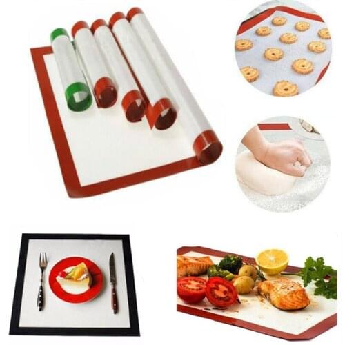 Multi-Size Food Grade Silicone Non-stick Baking Mat Oven Baking Tray Sheet Pad Bakeware For Kitchen Accessories