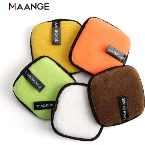 New 5 Square-loaded Lazy Man Makeup Removal Puff Clean Water Face Washing Puff Manufacturer Direct Selling